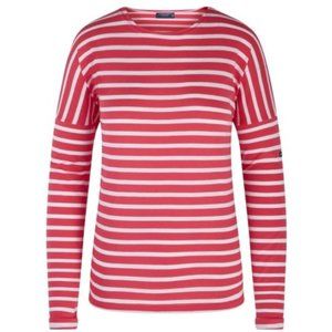 Pink Saint James Drop Shoulder Striped Breton Top